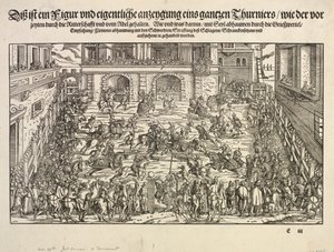 En turnering, 1565. af Josse Amman