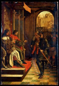 Sankt Sebastien før kejserne Diokletian og Maximian, slutningen af det 15. århundrede