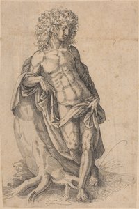 Apollo, ca. 1580 (pen og blæk) af Jost Amman
