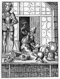 Pansermester, c1559-1591 af Jost Amman