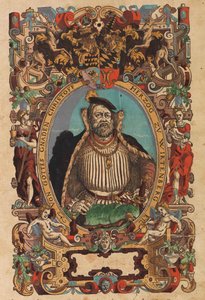 Portræt af hertug Christoph af Württemberg 1515-1568 Fra Biblia germanica, 1564. af Jost Amman