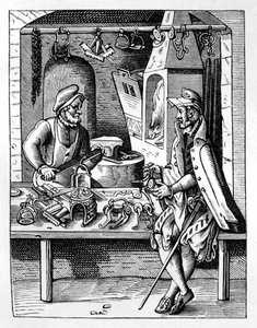 Spormageren, c1559-1591 af Jost Amman