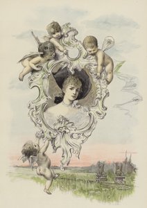 Billedet af den elskede (farve litho) af Joszi Arpad Koppay