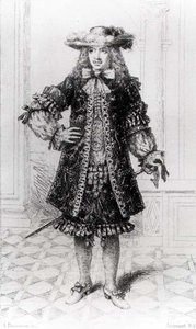Moliere (1622-73) engraved by B. Damman af Jouaust Jouaust