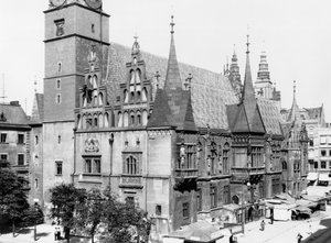 Rådhus, Breslau (nutidens Wroclaw) Polen, ca. 1910