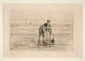 Børn på stranden af Jozef Israëls