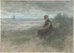 Pige i klitterne af Jozef Israëls