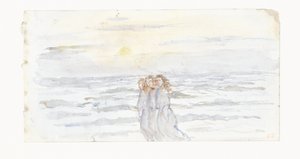 Tre piger ved havet af Jozef Israëls