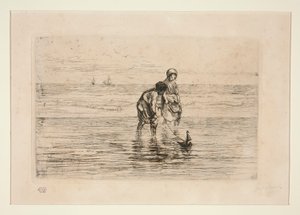 Børn på stranden af Jozef Israëls