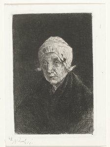gamle dame Katwijk af Jozef Israëls
