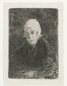 gamle dame Katwijk af Jozef Israëls