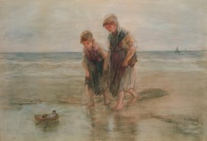 Sejler båden af Jozef Israëls