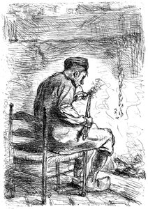 Rygeren, c1880-1882 af Jozef Israëls