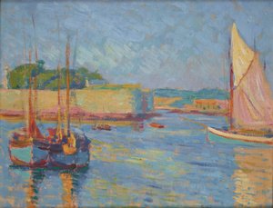 Havn ved Concarneau af Jozef Pankiewicz