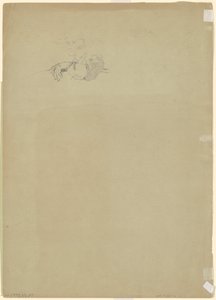 Studie af en landmand [verso]