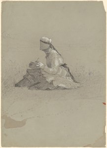 Ung Dame skriver