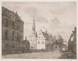 Karusselgården ved Frederiksborg af Jørgen Roed
