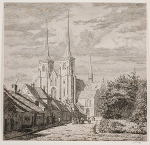 Roskilde Domkirke, set fra Sydvest