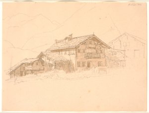 Bondehus i Tyrol. St. Mari af Jørgen V. Sonne