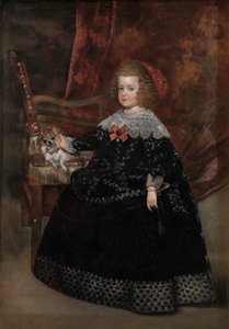 Maria Teresa, Infanta af Spanien, ca. 1645 (olie på lærred) af Juan Bautista Martinez Del Mazo