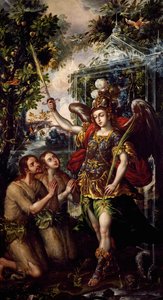Adam og Eva fordrevet fra paradiset af Juan Correa (cirka 1646-1716) af Juan Correa