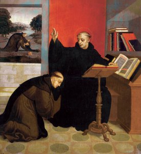 Sankt Benedikt af Nursia velsigner Sankt Maurice