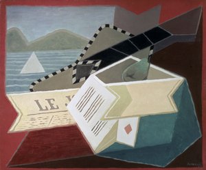 En guitar ud mod havet af Juan Gris