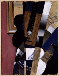 Guitar og pibe af Juan Gris