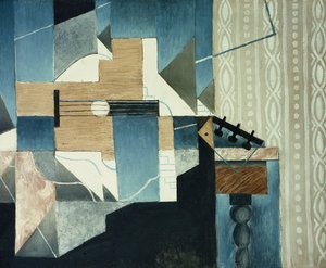 Guitar på bordet; Guitaren på bordet, 1913 af Juan Gris
