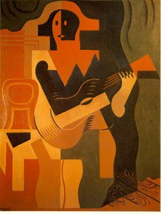 Harlekin med guitar