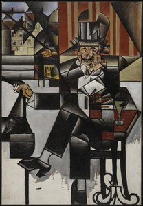 Mand i en café, 1912. af Juan Gris