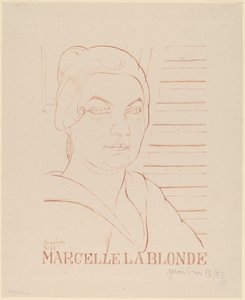 Marcelle den blonde af Juan Gris