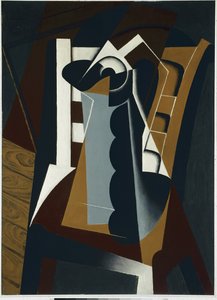 Stilleben på en stol - Olie på træ af Juan Gris