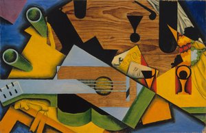 Stilleben med en guitar
