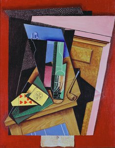Stilleben med et digt af Juan Gris