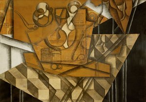 Teetassen (olie på lærred) af Juan Gris