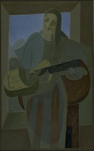 Guitarspilleren af Juan Gris