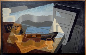 Udsigten over bugten. Maleri af Juan Gris (1887-1927) Ec. Esp. af Juan Gris