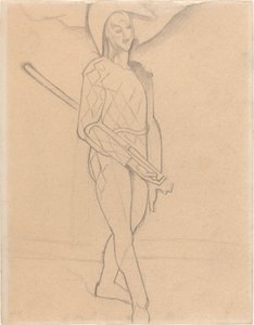 Harlekin af Juan Gris after Paul Cézanne