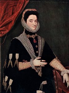 Marie af Østrig, midten af det 16. århundrede 1910 af Juan Pantoja de la Cruz