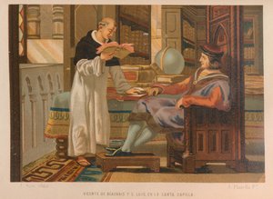 Vincent af Beauvais og Saint Louis. Fra: La ciencia y sus hombres, 1879.