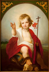 The Child Jesus Savior - Maleri af Juan de Roelas (ca. 1558/1560-1625), olie på lærred, ca. 1610 - Museum of Fine Arts i Sevilla, Spanien af Juan de Roelas