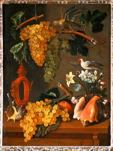 Stilleben med vindruer ... af Juan de Espinosa