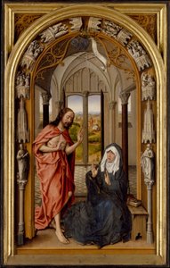 Kristus viser sig for sin mor, ca. 1496 af Juan de Flandes