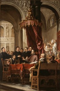 Augustins omvendelse og dåb af Sankt Ambrosius af Juan de Valdes Leal