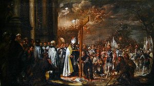 The Exaltation of the Cross (olie på lærred) af Juan de Valdes Leal