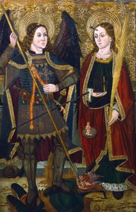 St Michael and Engracia, c1489-c1513dani af Juan de la Abadia the Younger