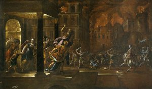 The Fire of Troy, midten af det 17. århundrede.