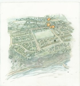 Tysk flådebombardement af Scarborough, North Yorkshire, 1914 2014. af Judith Dobie