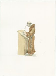 Klosterkrønikeskriver, c1066 2015. af Judith Dobie